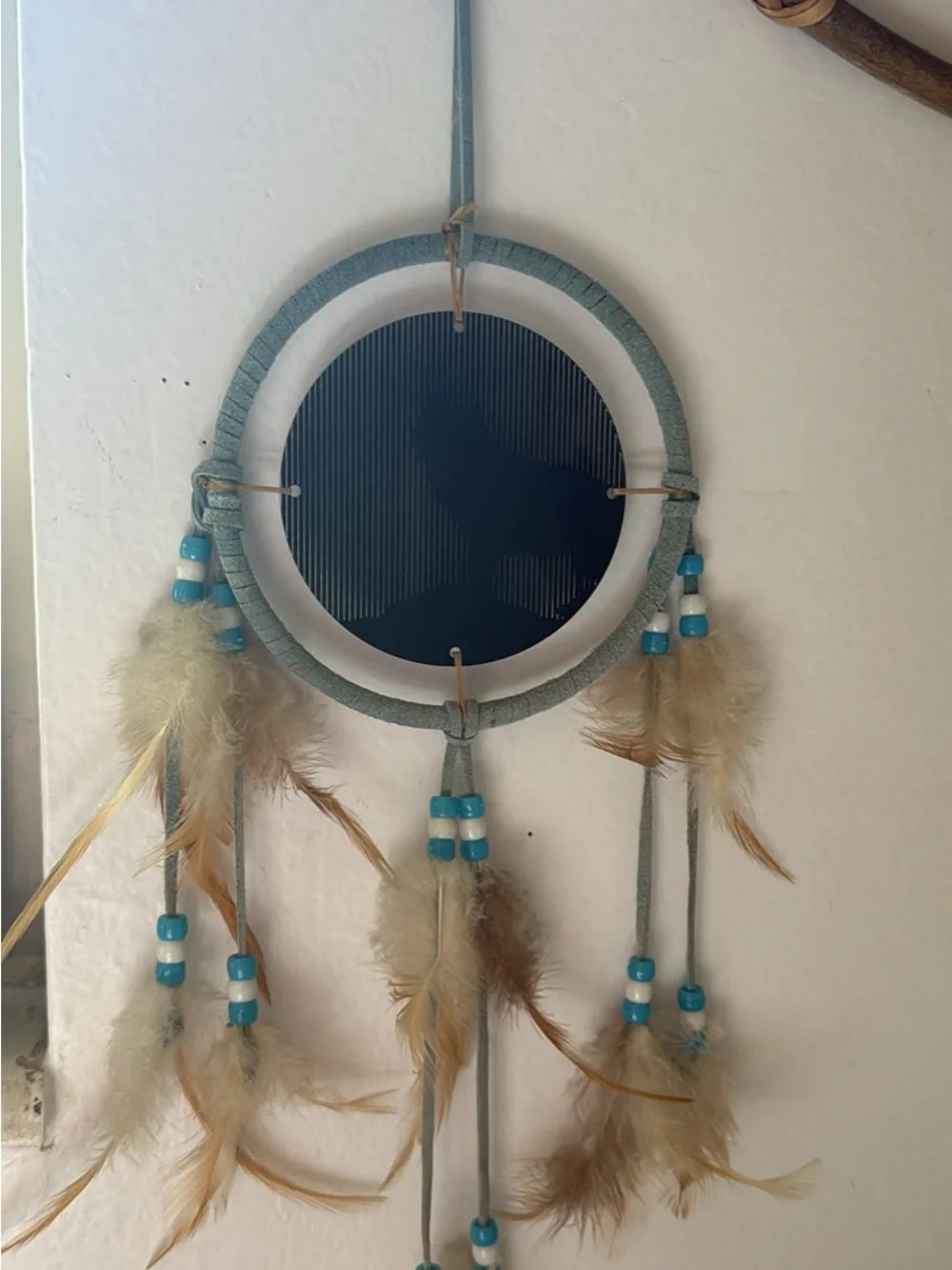 Turquoise Beaded Dreamcatcher Wall Decor